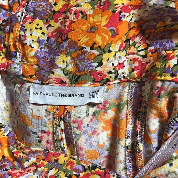 Faithfull the Brand Luda midi skirt men’s floral - Picture 6 of 11